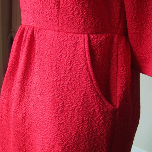 Textured Ponte Day Dress - Picture 1 of 6